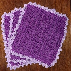 Crocheted dishcloths (Set of 3)